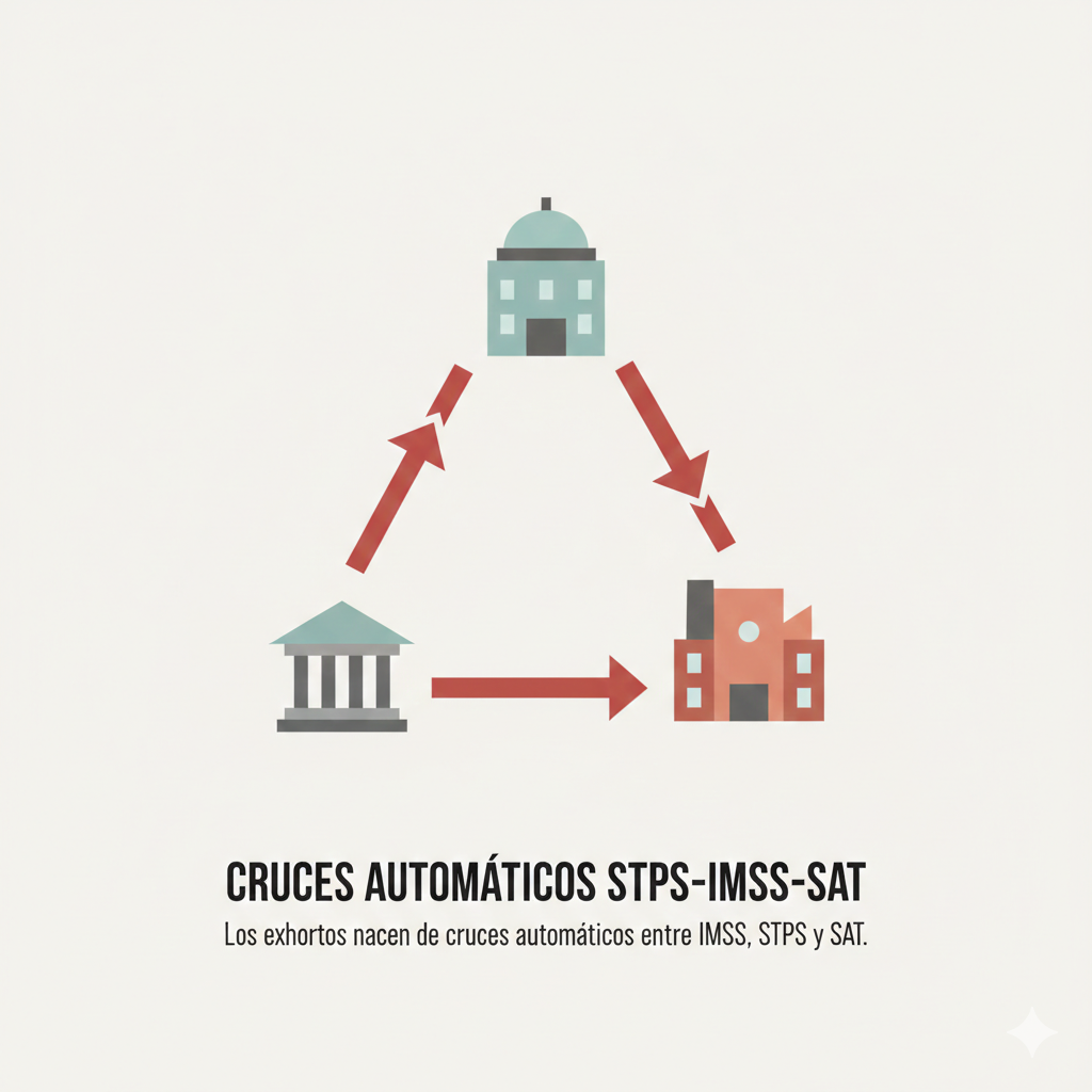 Cruces de información entre autoridades para detectar incumplimientos. REPSE
